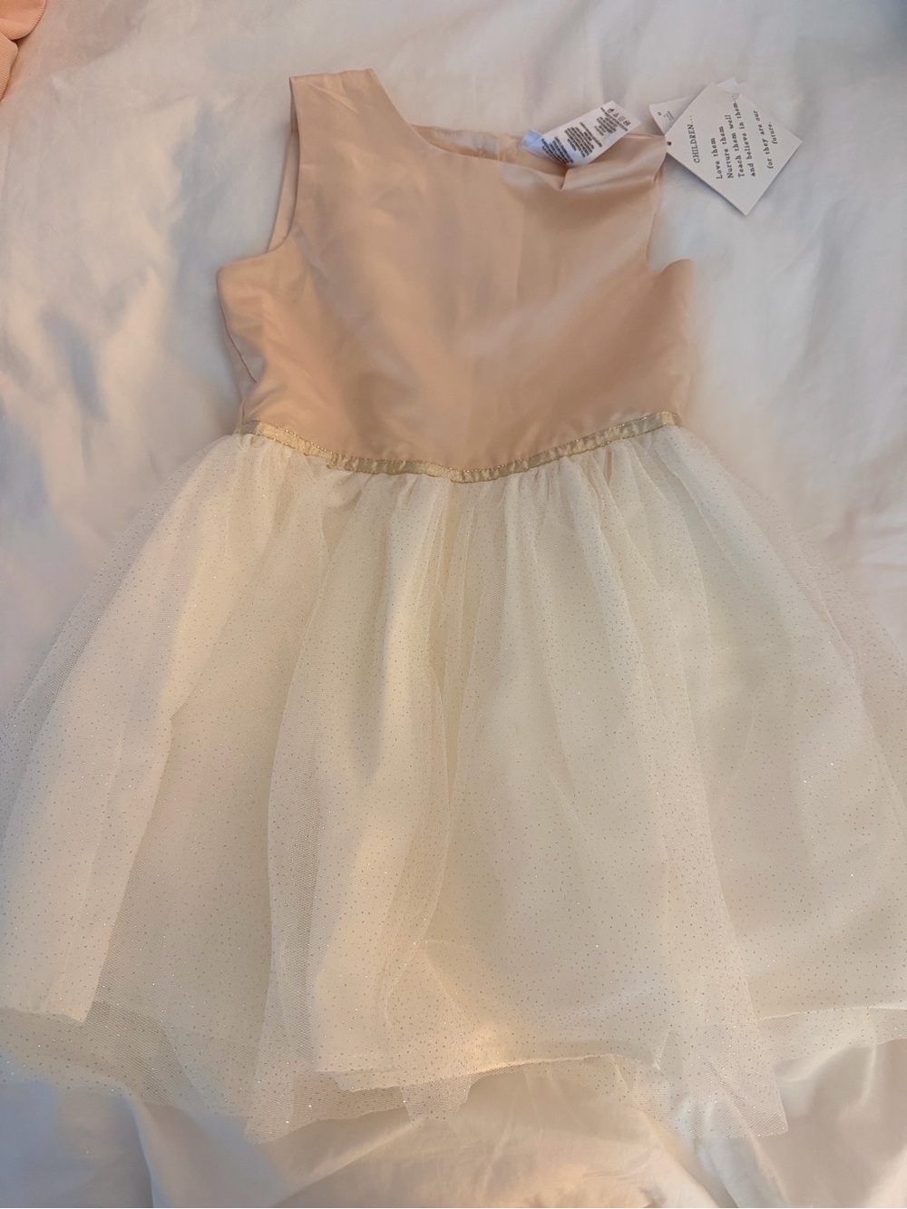 Blueberi Boulevard Pink and Ivory Tulle Party Dress